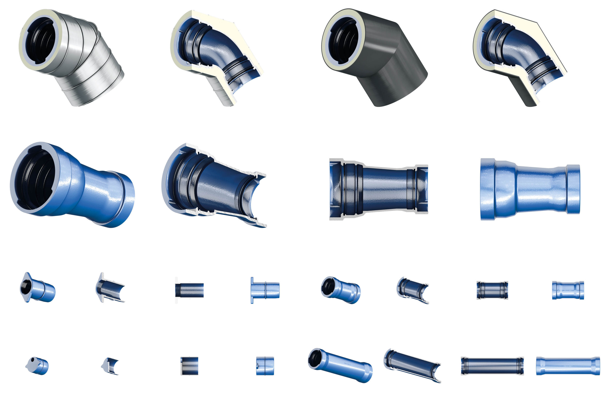 Tiroler Rohre Product renderings Pipes Formparts · LŒWENZAHM